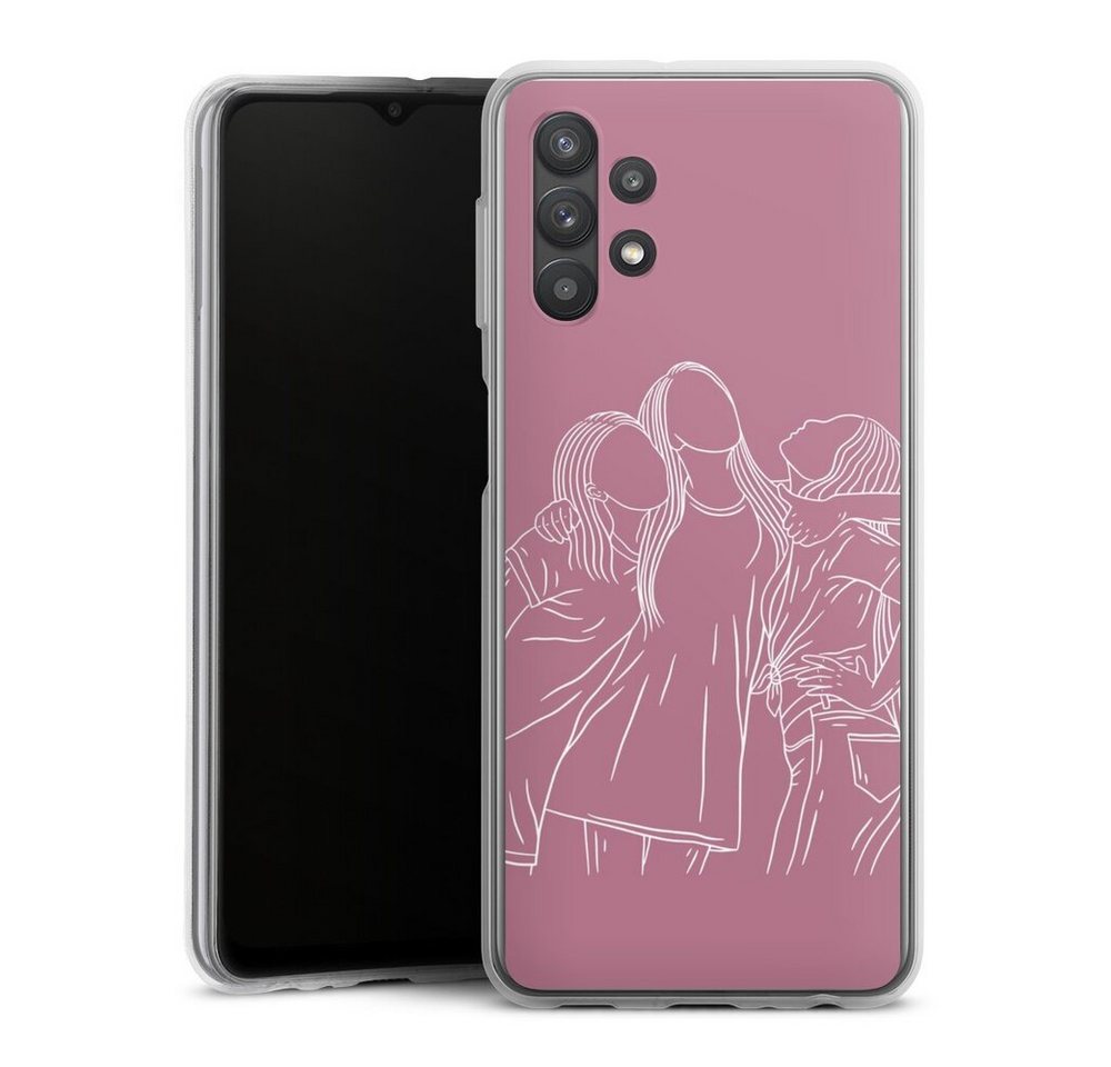 DeinDesign Handyhülle Freundinnen Line Art, Samsung Galaxy A32 5G Silikon Hülle Bumper Case Handy Schutzhülle DeinDesign Handyhülle Freundinnen Line Art, Samsung Galaxy A32 5G Silikon Hülle Bumper Case Handy Schutzhülle von DeinDesign
