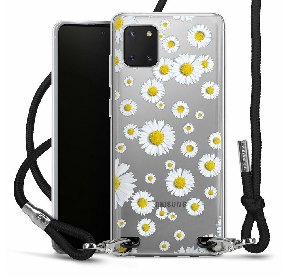 DeinDesign Handyhülle Gänseblume Blumen Motiv ohne Hintergrund, Samsung Galaxy Note 10 lite Handykette Hülle mit Band Cover mit Kette von DeinDesign