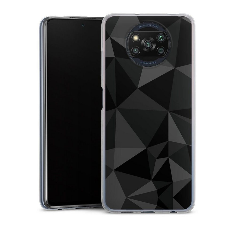 DeinDesign Handyhülle Geometric Muster Abstrakt Polygon Pattern Black, Xiaomi Poco X3 Pro Slim Case Silikon Hülle Ultra Dünn Schutzhülle DeinDesign Handyhülle Geometric Muster Abstrakt Polygon Pattern Black, Xiaomi Poco X3 Pro Slim Case Silikon Hülle Ultra Dünn Schutzhülle von DeinDesign