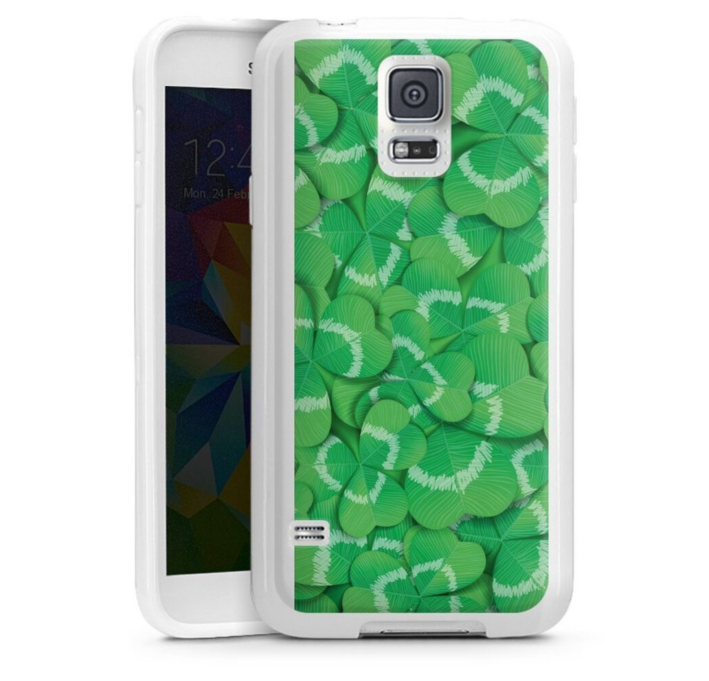 DeinDesign Handyhülle Glücksbringer Klee Glück Clovers, Samsung Galaxy S5 Neo Silikon Hülle Bumper Case Handy Schutzhülle DeinDesign Handyhülle Glücksbringer Klee Glück Clovers, Samsung Galaxy S5 Neo Silikon Hülle Bumper Case Handy Schutzhülle von DeinDesign