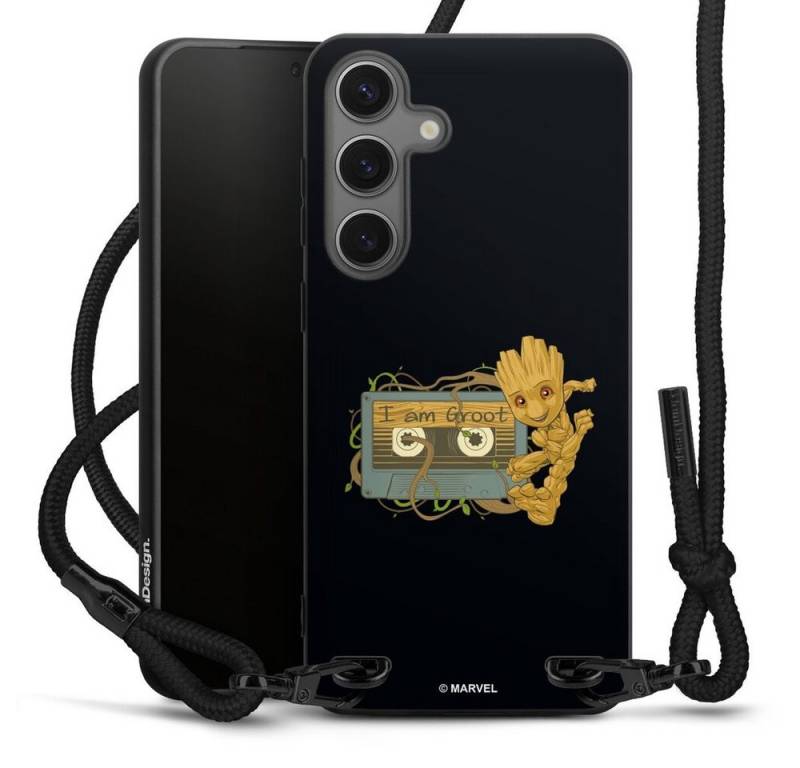 DeinDesign Handyhülle Groot Guardians Of The Galaxy Marvel, Samsung Galaxy S25+ Premium Handykette Hülle mit Band Cover mit Kette von DeinDesign