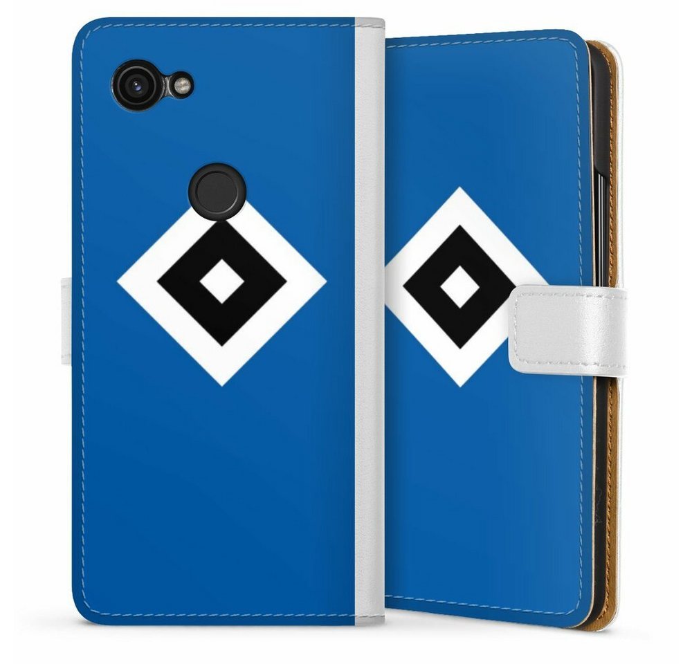 DeinDesign Handyhülle HSV Logo Hamburger SV HSV Blau, Google Pixel 3a Hülle Handy Flip Case Wallet Cover Handytasche Leder von DeinDesign