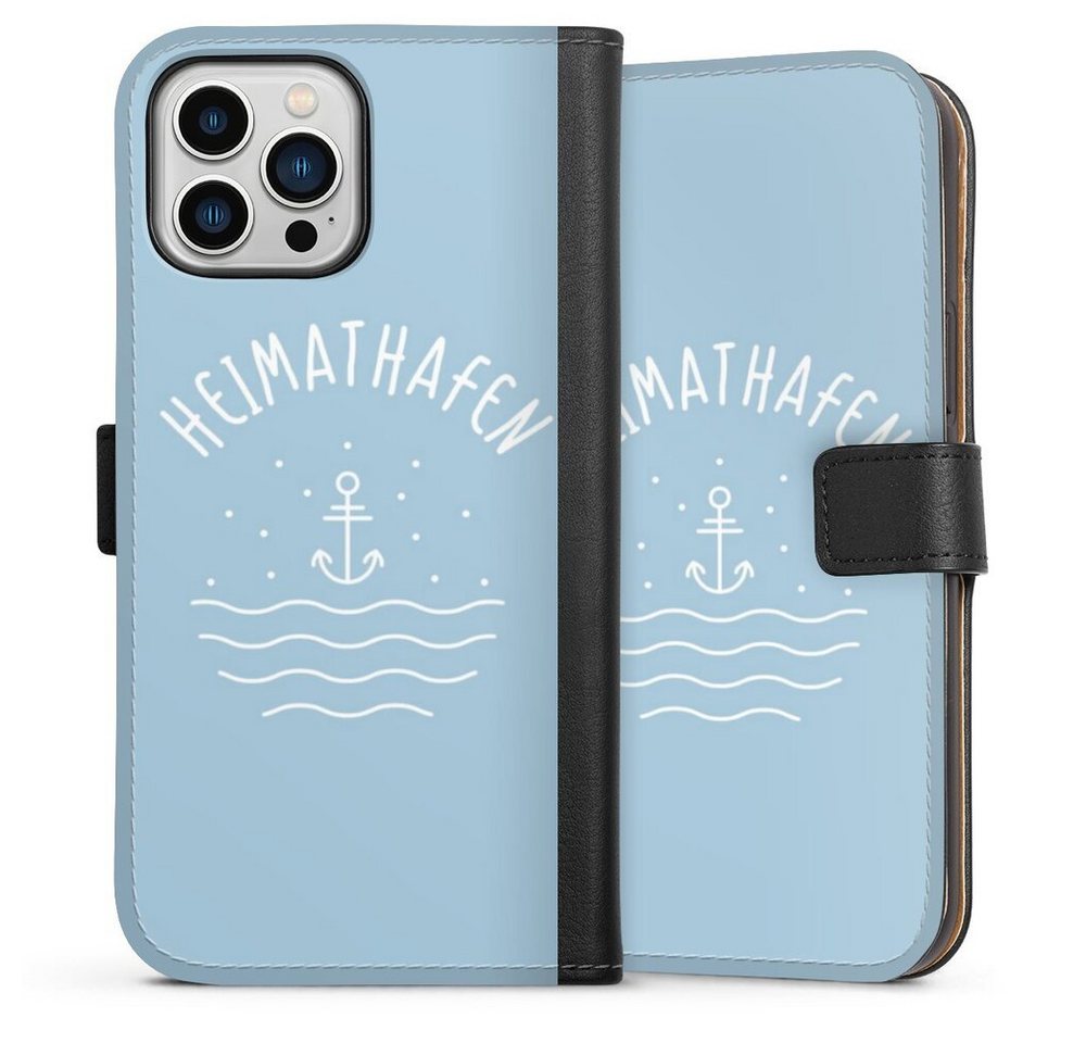 DeinDesign Handyhülle Heimathafen, Apple iPhone 13 Pro Max Hülle Handy Flip Case Wallet Cover DeinDesign Handyhülle Heimathafen, Apple iPhone 13 Pro Max Hülle Handy Flip Case Wallet Cover von DeinDesign