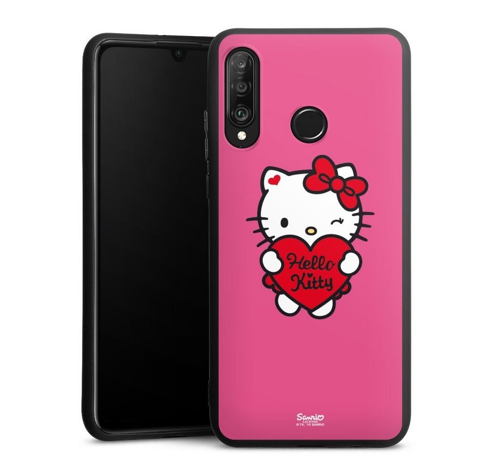 DeinDesign Handyhülle Hello Kitty Fanartikel Herz Hello Kitty - Sweet Heart, Huawei P30 Lite New Edition Silikon Hülle Premium Case von DeinDesign