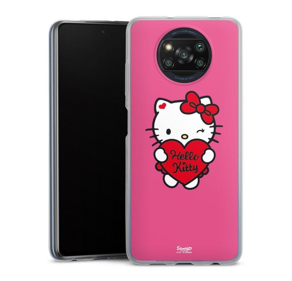 DeinDesign Handyhülle Hello Kitty Fanartikel Herz Hello Kitty - Sweet Heart, Xiaomi Poco X3 Pro Slim Case Silikon Hülle Ultra Dünn Schutzhülle DeinDesign Handyhülle Hello Kitty Fanartikel Herz Hello Kitty - Sweet Heart, Xiaomi Poco X3 Pro Slim Case Silikon Hülle Ultra Dünn Schutzhülle von DeinDesign