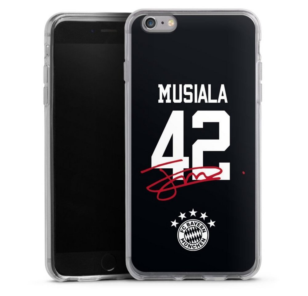 DeinDesign Handyhülle Jamal Musiala FC Bayern München Fanartikel Musiala 42, Apple iPhone 6s Plus Silikon Hülle Bumper Case Handy Schutzhülle DeinDesign Handyhülle Jamal Musiala FC Bayern München Fanartikel Musiala 42, Apple iPhone 6s Plus Silikon Hülle Bumper Case Handy Schutzhülle von DeinDesign