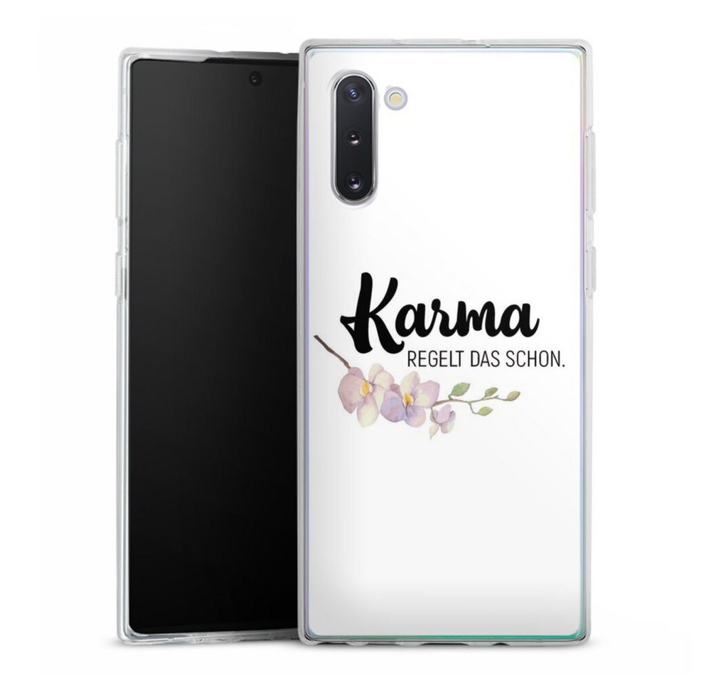 DeinDesign Handyhülle Karma regelt das schon, Samsung Galaxy Note 10 Silikon Hülle Bumper Case Handy Schutzhülle DeinDesign Handyhülle Karma regelt das schon, Samsung Galaxy Note 10 Silikon Hülle Bumper Case Handy Schutzhülle von DeinDesign