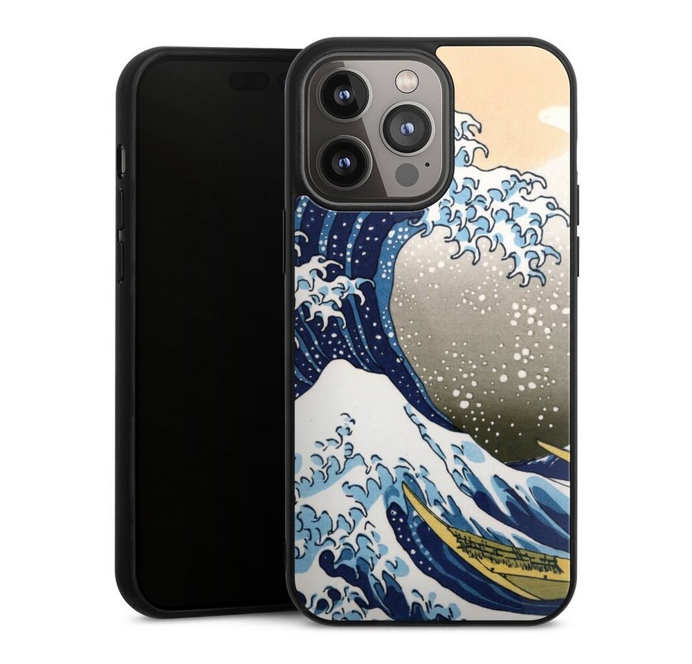 DeinDesign Handyhülle Katsushika Hokusai Die große Welle vor Kanagawa Kunst, Apple iPhone 14 Pro Max Gallery Case Glas Hülle von DeinDesign
