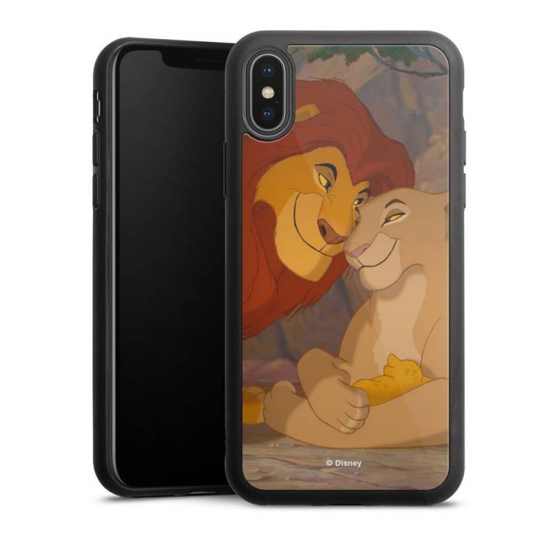 DeinDesign Handyhülle König der Löwen Disney Liebe Lion Love, Apple iPhone X Gallery Case Glas Hülle Schutzhülle 9H Gehärtetes Glas von DeinDesign