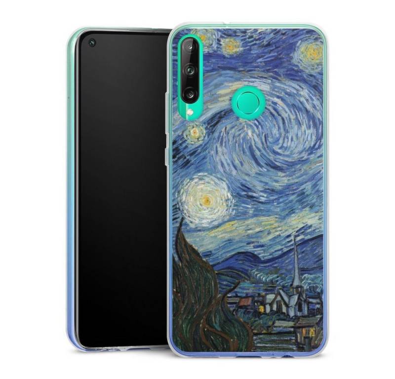 DeinDesign Handyhülle Kunst Vincent Van Gogh The Starry Night, Huawei P40 Lite E Slim Case Silikon Hülle Ultra Dünn Schutzhülle von DeinDesign
