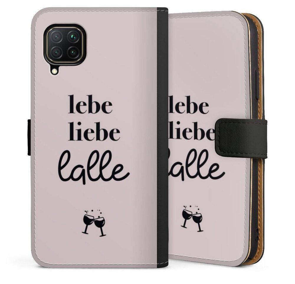 DeinDesign Handyhülle Lebe liebe lalle, Huawei P40 Lite Hülle Handy Flip Case Wallet Cover Handytasche Leder DeinDesign Handyhülle Lebe liebe lalle, Huawei P40 Lite Hülle Handy Flip Case Wallet Cover Handytasche Leder von DeinDesign