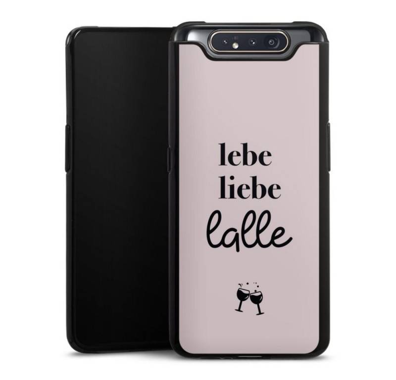 DeinDesign Handyhülle Lebe liebe lalle, Samsung Galaxy A80 Silikon Hülle Bumper Case Handy Schutzhülle von DeinDesign