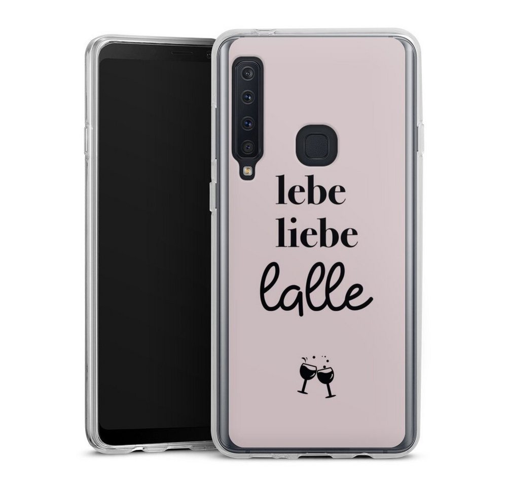 DeinDesign Handyhülle Lebe liebe lalle, Samsung Galaxy A9 (2018) Silikon Hülle Bumper Case Handy Schutzhülle von DeinDesign
