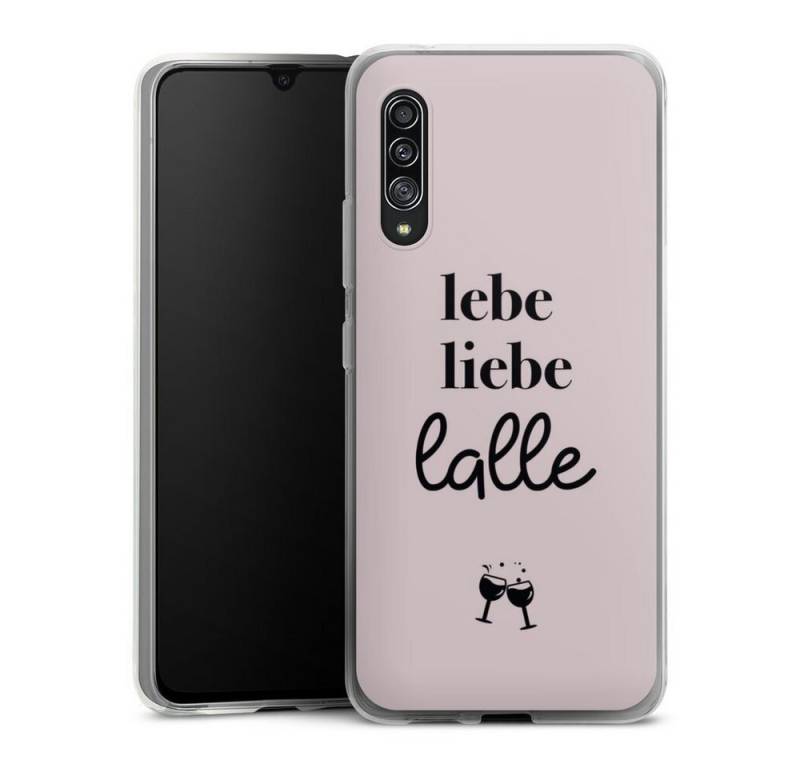 DeinDesign Handyhülle Lebe liebe lalle, Samsung Galaxy A90 5G Silikon Hülle Bumper Case Handy Schutzhülle von DeinDesign