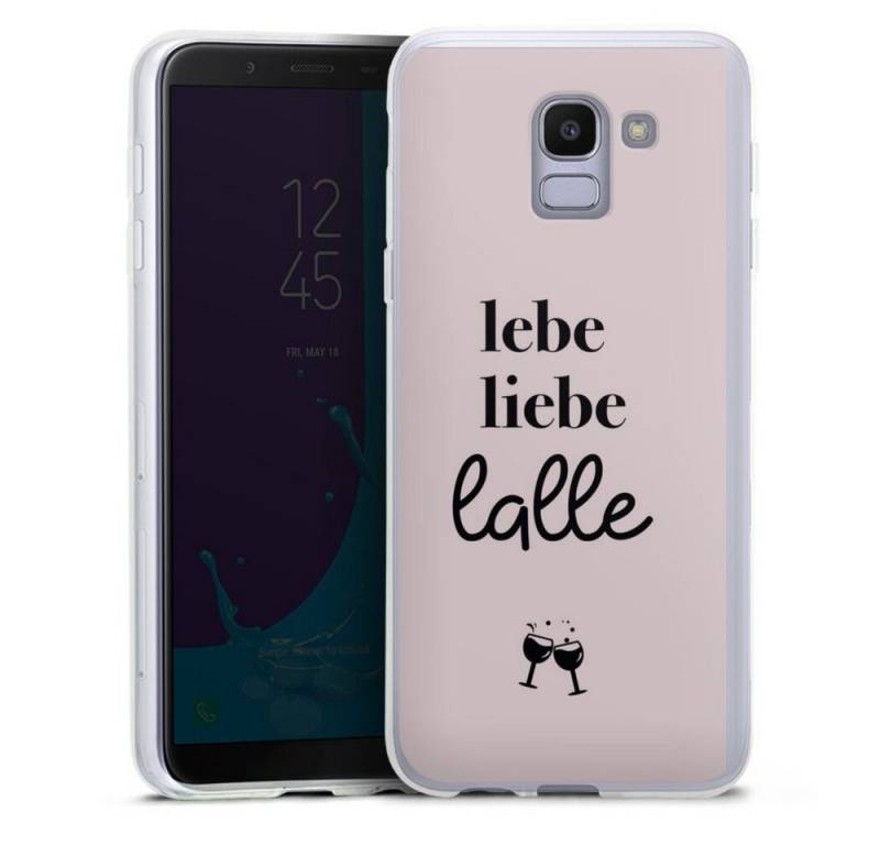 DeinDesign Handyhülle Lebe liebe lalle, Samsung Galaxy J6 (2018) Silikon Hülle Bumper Case Handy Schutzhülle von DeinDesign