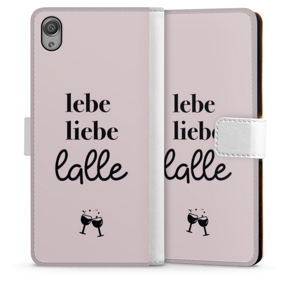 DeinDesign Handyhülle Lebe liebe lalle, Sony Xperia X Hülle Handy Flip Case Wallet Cover Handytasche Leder DeinDesign Handyhülle Lebe liebe lalle, Sony Xperia X Hülle Handy Flip Case Wallet Cover Handytasche Leder von DeinDesign