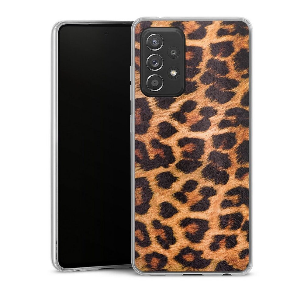 DeinDesign Handyhülle Leopard Fell Animalprint Leo Print, Samsung Galaxy A52 5G Slim Case Silikon Hülle Ultra Dünn Schutzhülle von DeinDesign