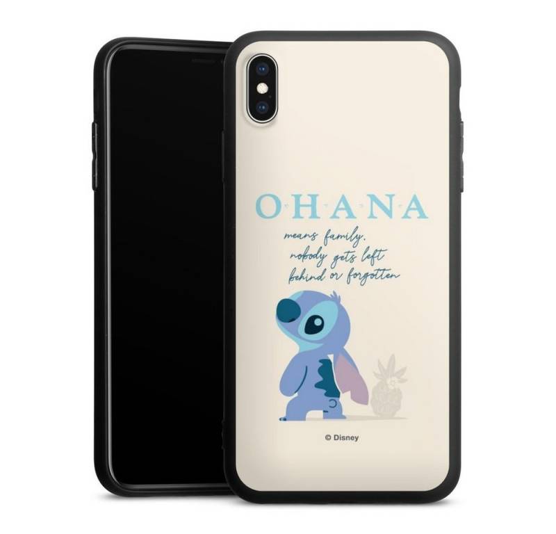 DeinDesign Handyhülle Lilo & Stitch Offizielles Lizenzprodukt Disney Ohana Stitch, Apple iPhone Xs Max Silikon Hülle Premium Case Handy Schutzhülle von DeinDesign