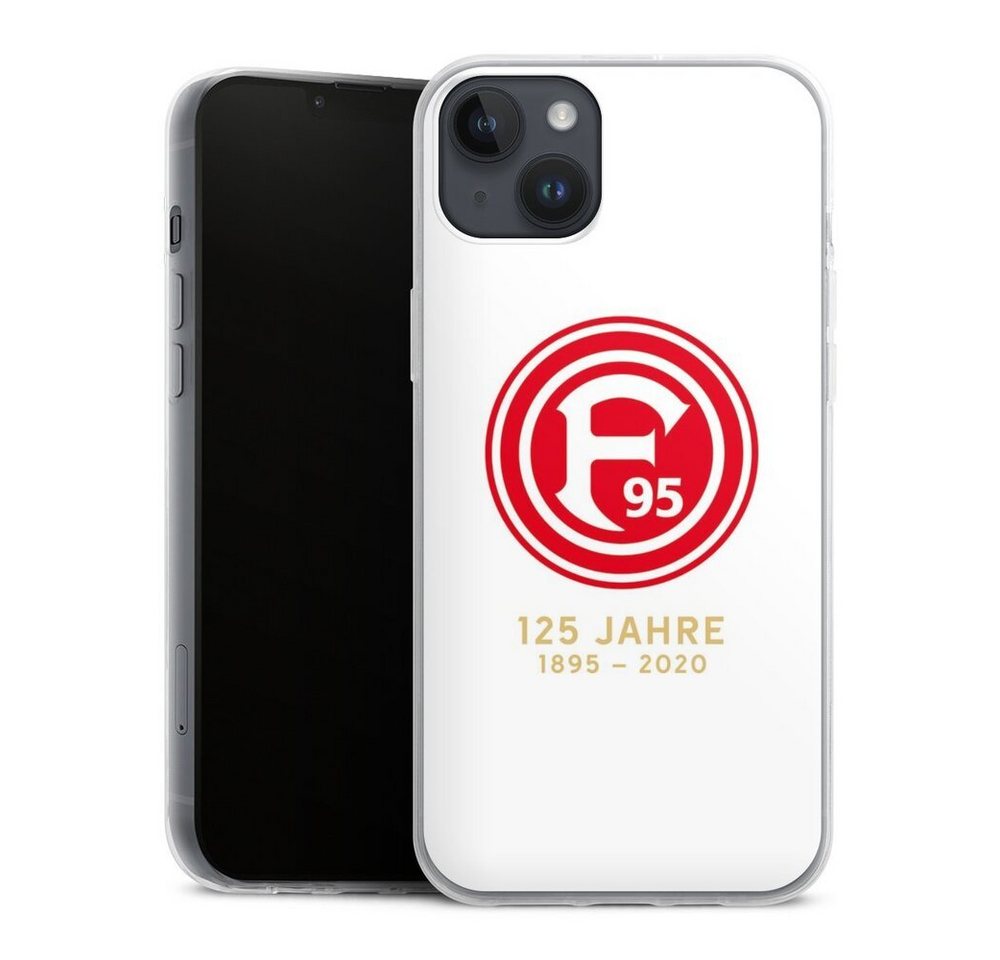 DeinDesign Handyhülle Logo 125 Jahre Fortuna Weiß, Apple iPhone 14 Plus Slim Case Silikon Hülle Ultra Dünn Schutzhülle von DeinDesign