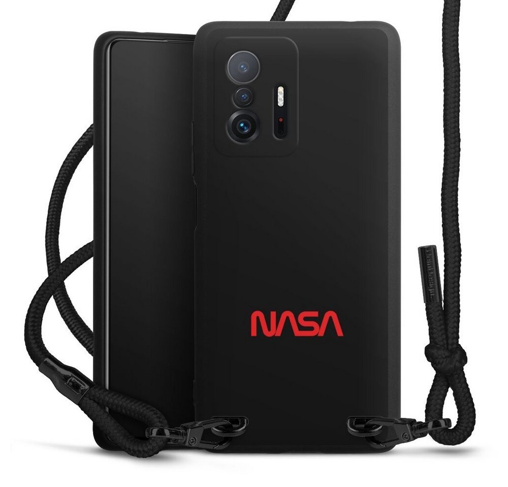 DeinDesign Handyhülle Logo Nasa Weltall Nasa, Xiaomi 11T Pro 5G Premium Handykette Hülle mit Band Case zum Umhängen von DeinDesign