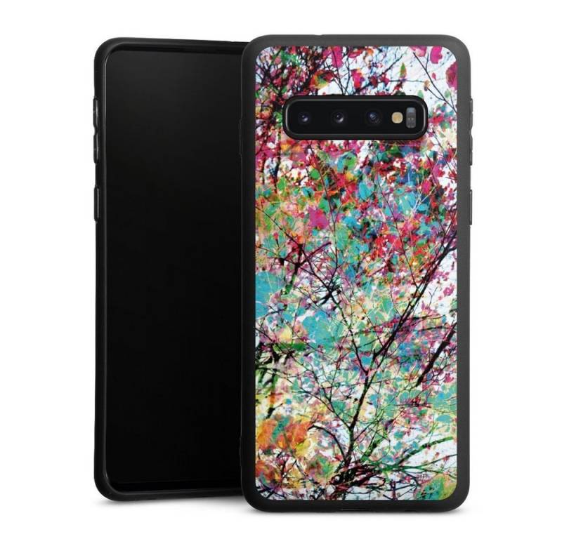 DeinDesign Handyhülle Malerei Blätter Kunst Autumn8, Samsung Galaxy S10 Silikon Hülle Premium Case Handy Schutzhülle von DeinDesign
