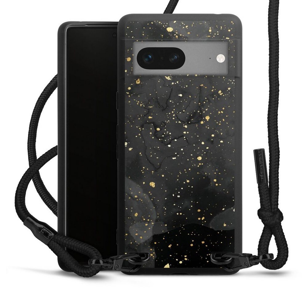 DeinDesign Handyhülle Marmor Glitzer Look Gold & Kupfer Marble Black Gold Look Print, Google Pixel 7 Premium Handykette Hülle mit Band Case zum Umhängen DeinDesign Handyhülle Marmor Glitzer Look Gold & Kupfer Marble Black Gold Look Print, Google Pixel 7 Premium Handykette Hülle mit Band Case zum Umhängen von DeinDesign