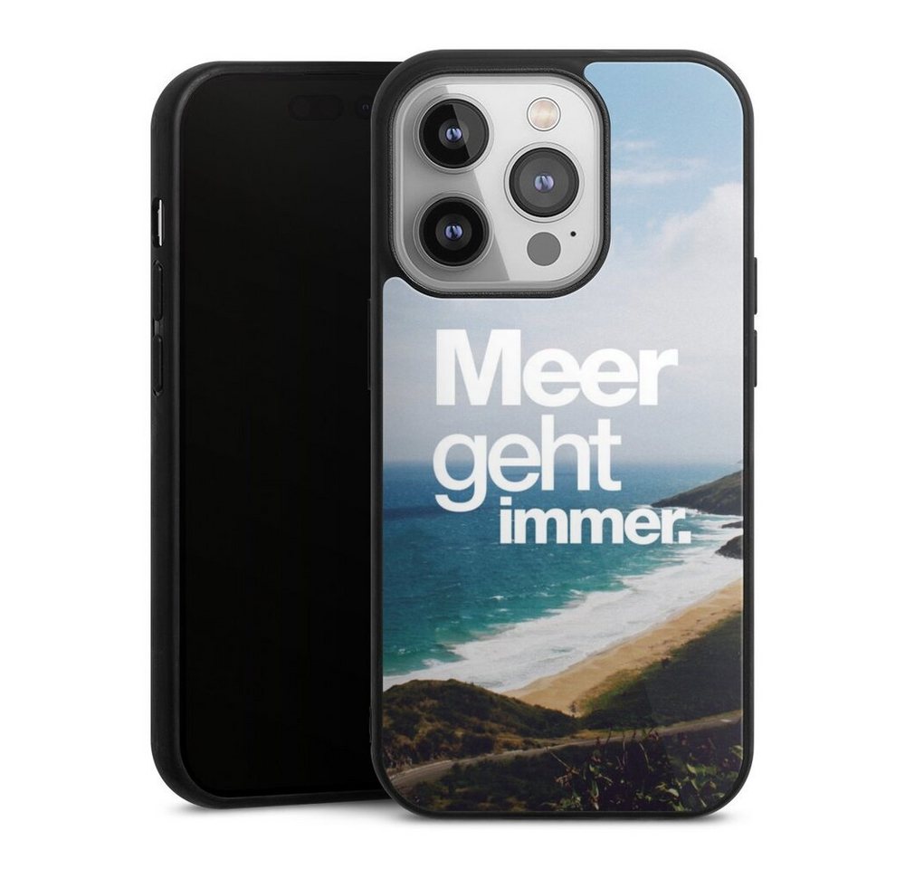 DeinDesign Handyhülle Meer Urlaub Sommer Meer geht immer, Apple iPhone 14 Pro Gallery Case Glas Hülle von DeinDesign