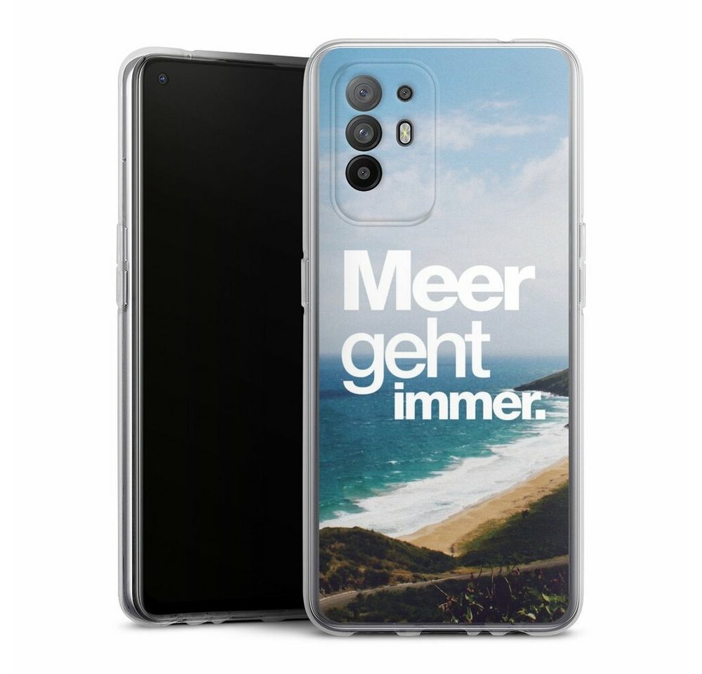 DeinDesign Handyhülle Meer Urlaub Sommer Meer geht immer, Oppo A94 5G Silikon Hülle Bumper Case Handy Schutzhülle von DeinDesign