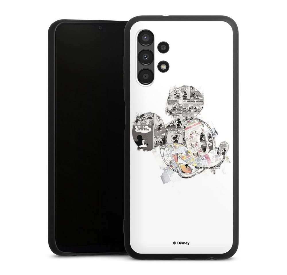 DeinDesign Handyhülle Mickey Mouse Offizielles Lizenzprodukt Disney Mickey Mouse - Collage, Samsung Galaxy A13 4G Silikon Hülle Premium Case Handy Schutzhülle von DeinDesign
