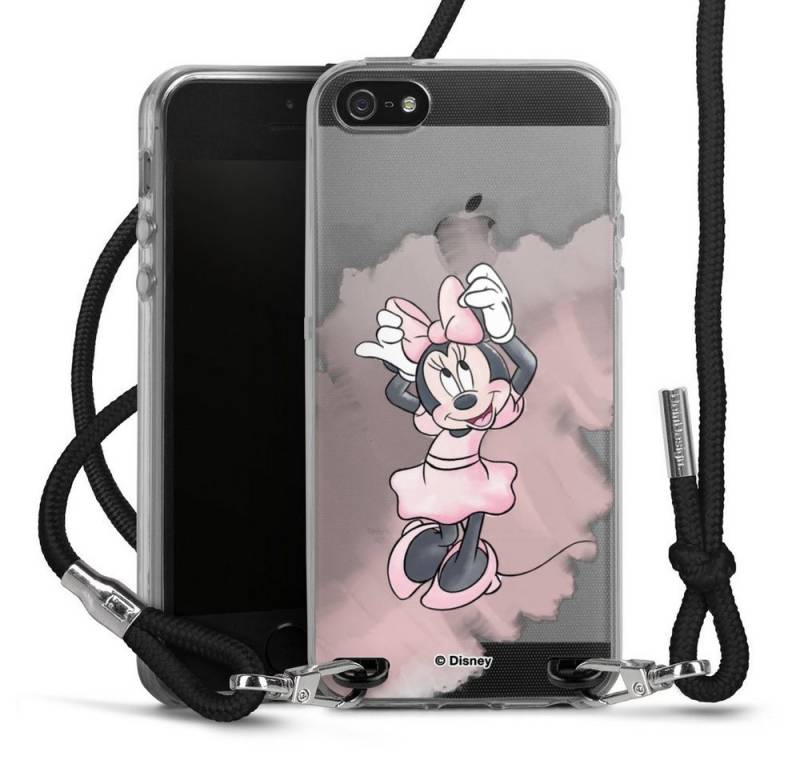 DeinDesign Handyhülle Mickey & Minnie Mouse Disney Motiv ohne Hintergrund, Apple iPhone 5 Handykette Hülle mit Band Case zum Umhängen von DeinDesign