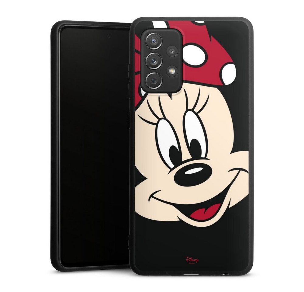 DeinDesign Handyhülle Minnie Mouse Disney Offizielles Lizenzprodukt Minnie All Over, Samsung Galaxy A72 Silikon Hülle Premium Case Handy Schutzhülle von DeinDesign