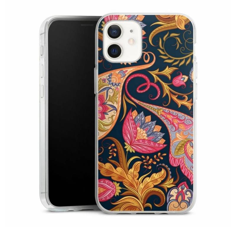 DeinDesign Handyhülle Muster Ornamente Mandala Floral Autumn 1, Apple iPhone 12 Silikon Hülle Bumper Case Handy Schutzhülle von DeinDesign