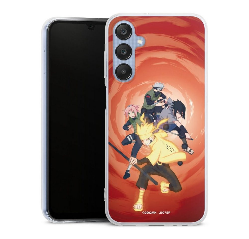 DeinDesign Handyhülle Naruto Shippuden Sasuke Sakura Team 7, Samsung Galaxy A25 Silikon Hülle Bumper Case Handy Schutzhülle von DeinDesign