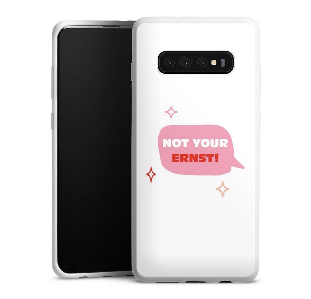 DeinDesign Handyhülle Not Your Ernst, Samsung Galaxy S10 Plus Silikon Hülle Bumper Case Handy Schutzhülle DeinDesign Handyhülle Not Your Ernst, Samsung Galaxy S10 Plus Silikon Hülle Bumper Case Handy Schutzhülle von DeinDesign