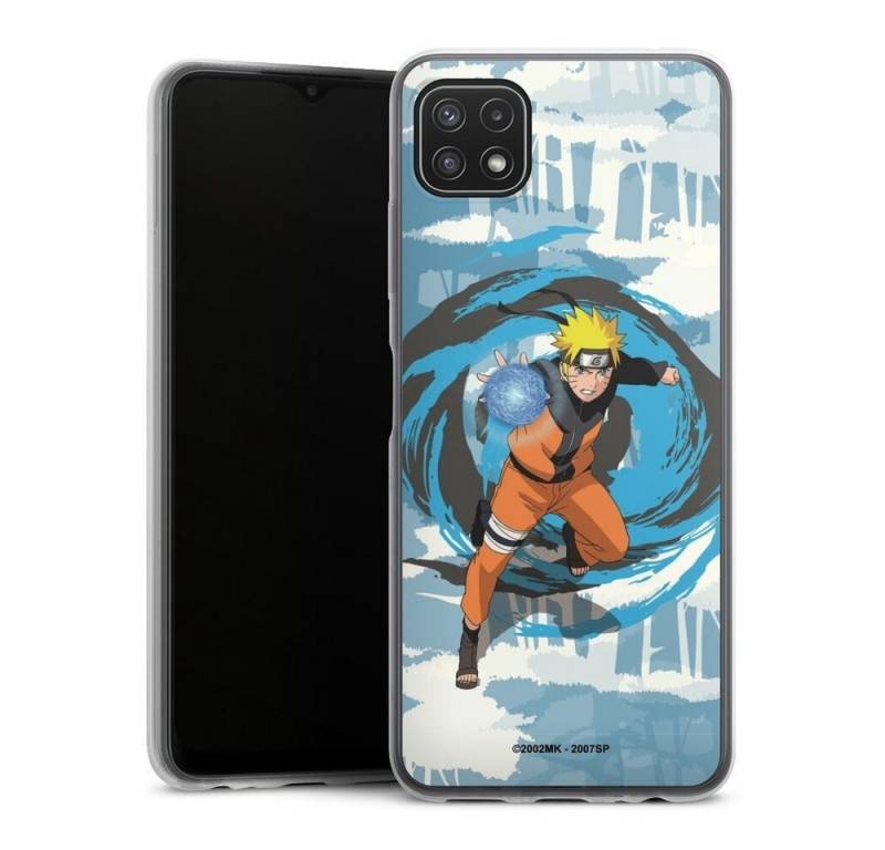 DeinDesign Handyhülle Offizielles Lizenzprodukt Manga Naruto Shippuden Naruto Rasengan, Samsung Galaxy A22 5G Slim Case Silikon Hülle Ultra Dünn Schutzhülle von DeinDesign