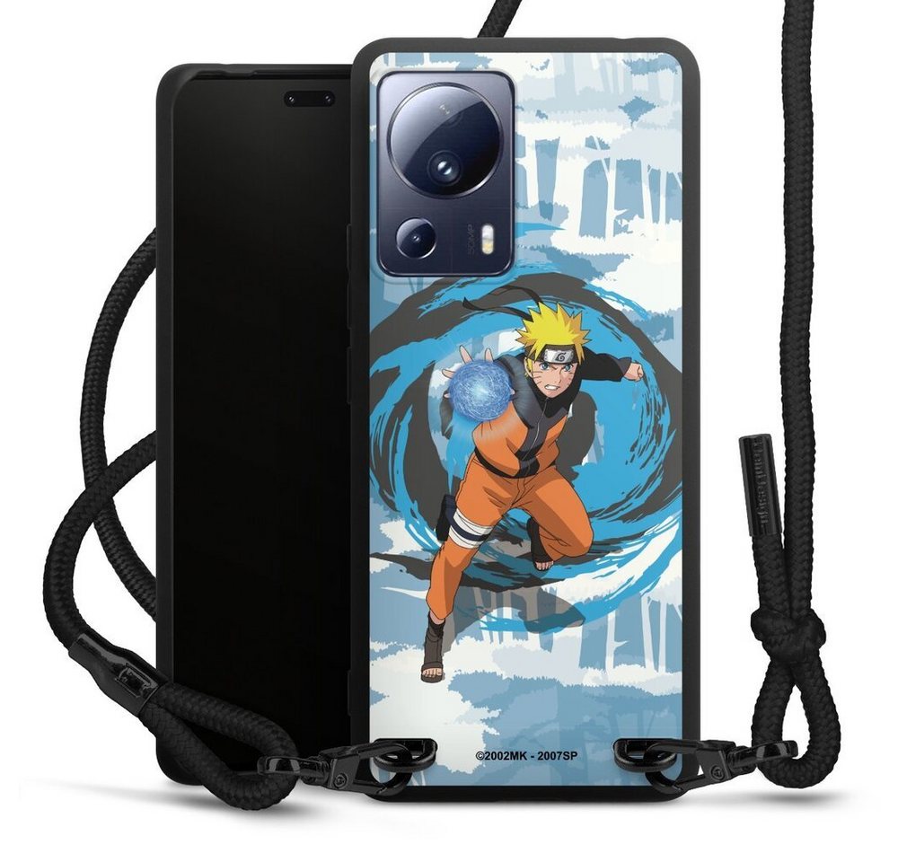 DeinDesign Handyhülle Offizielles Lizenzprodukt Manga Naruto Shippuden Naruto Rasengan, Xiaomi 13 Lite Premium Handykette Hülle mit Band Case zum Umhängen von DeinDesign