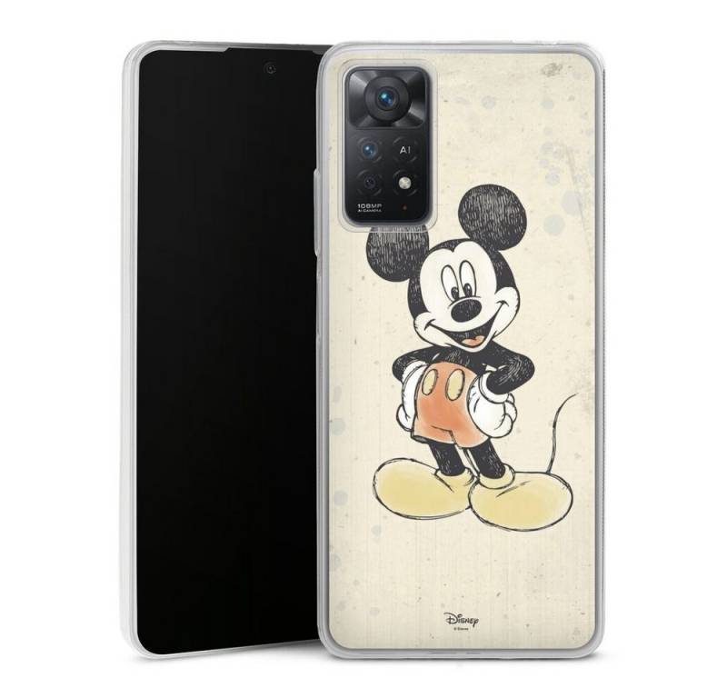 DeinDesign Handyhülle Offizielles Lizenzprodukt Mickey & Minnie Mouse Wasserfarbe, Xiaomi Redmi Note 11 Pro 4G Slim Case Silikon Hülle Ultra Dünn von DeinDesign