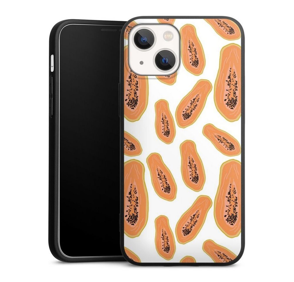 DeinDesign Handyhülle Papaya, Apple iPhone 13 Mini Silikon Hülle Premium Case Handy Schutzhülle DeinDesign Handyhülle Papaya, Apple iPhone 13 Mini Silikon Hülle Premium Case Handy Schutzhülle von DeinDesign