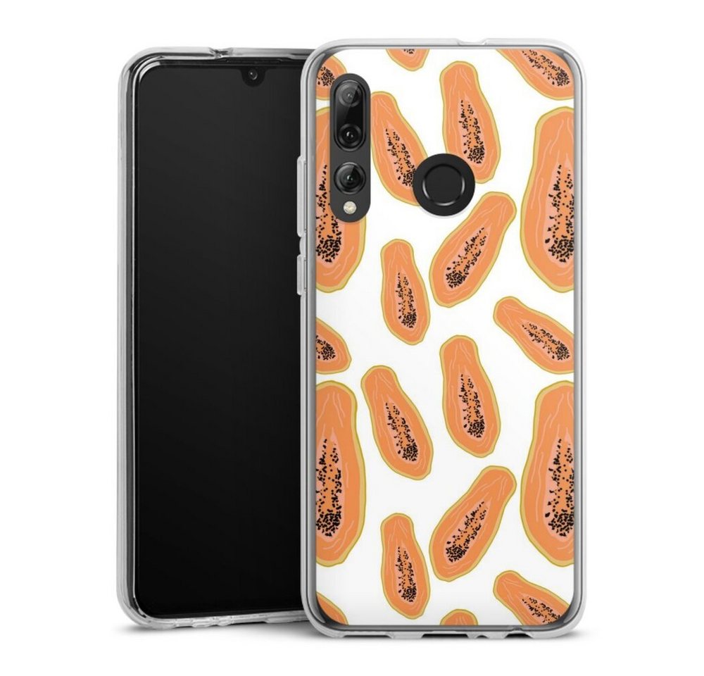 DeinDesign Handyhülle Papaya, Huawei P Smart Plus (2019) Silikon Hülle Bumper Case Handy Schutzhülle von DeinDesign