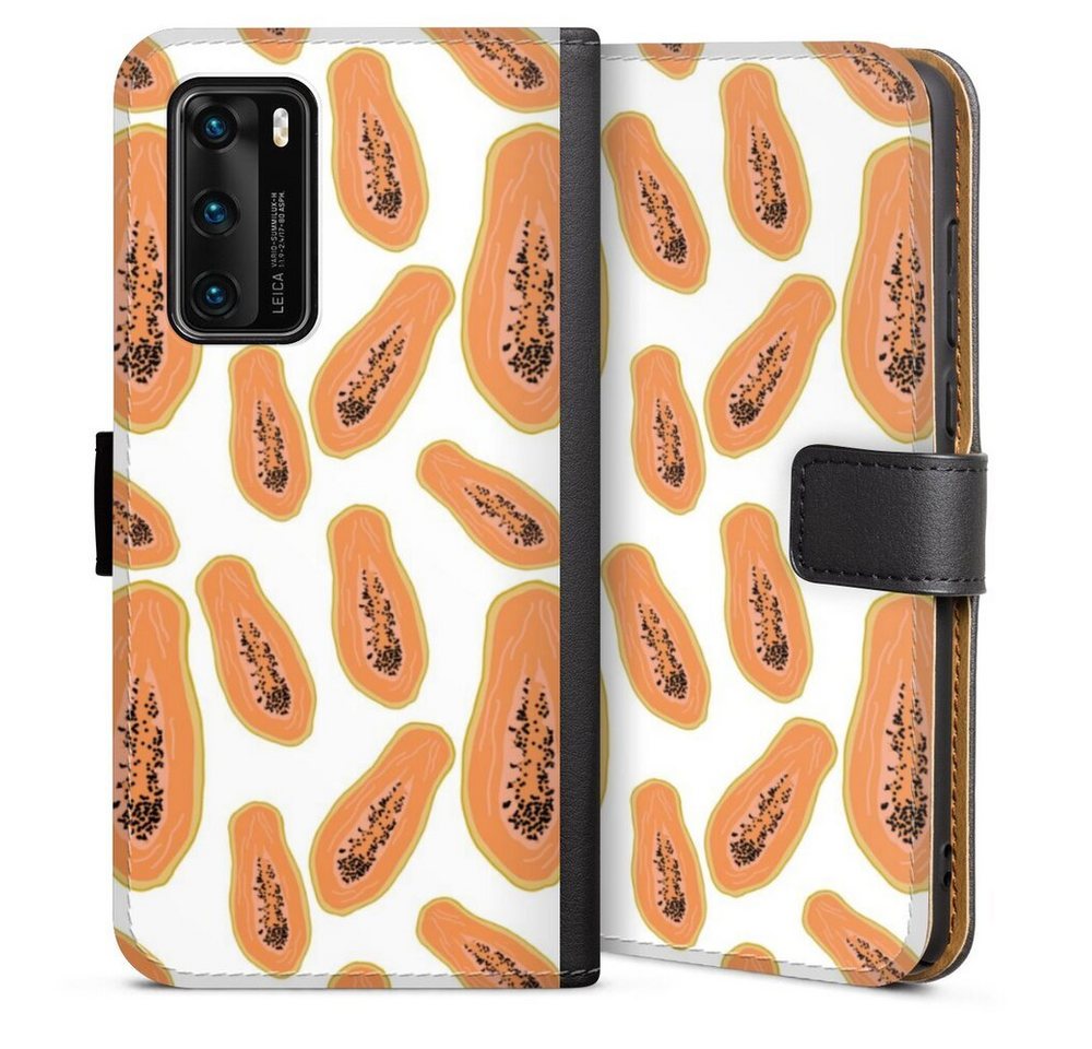 DeinDesign Handyhülle Papaya, Huawei P40 Hülle Handy Flip Case Wallet Cover Handytasche Leder DeinDesign Handyhülle Papaya, Huawei P40 Hülle Handy Flip Case Wallet Cover Handytasche Leder von DeinDesign