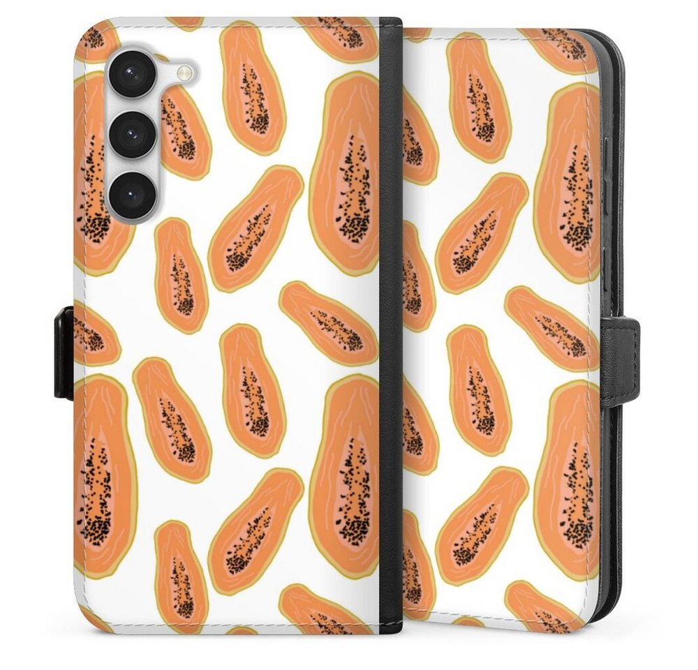 DeinDesign Handyhülle Papaya, Samsung Galaxy S23 Plus Hülle Handy Flip Case Wallet Cover DeinDesign Handyhülle Papaya, Samsung Galaxy S23 Plus Hülle Handy Flip Case Wallet Cover von DeinDesign