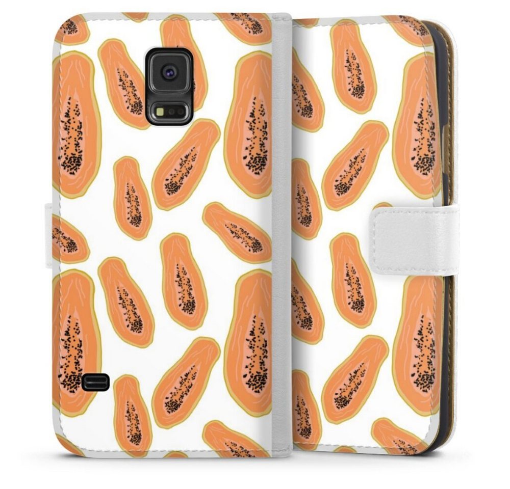 DeinDesign Handyhülle Papaya, Samsung Galaxy S5 Neo Hülle Handy Flip Case Wallet Cover DeinDesign Handyhülle Papaya, Samsung Galaxy S5 Neo Hülle Handy Flip Case Wallet Cover von DeinDesign