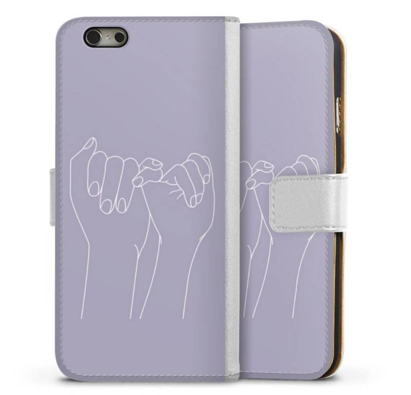 DeinDesign Handyhülle Pinky Promise Line Art, Apple iPhone 6 Hülle Handy Flip Case Wallet Cover Handytasche Leder von DeinDesign