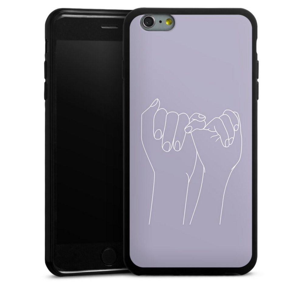 DeinDesign Handyhülle Pinky Promise Line Art, Apple iPhone 6s Plus Silikon Hülle Bumper Case Handy Schutzhülle DeinDesign Handyhülle Pinky Promise Line Art, Apple iPhone 6s Plus Silikon Hülle Bumper Case Handy Schutzhülle von DeinDesign