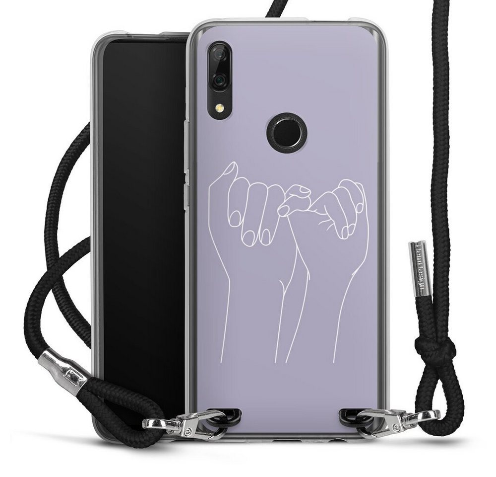 DeinDesign Handyhülle Pinky Promise Line Art, Huawei P Smart Z Handykette Hülle mit Band Case zum Umhängen von DeinDesign