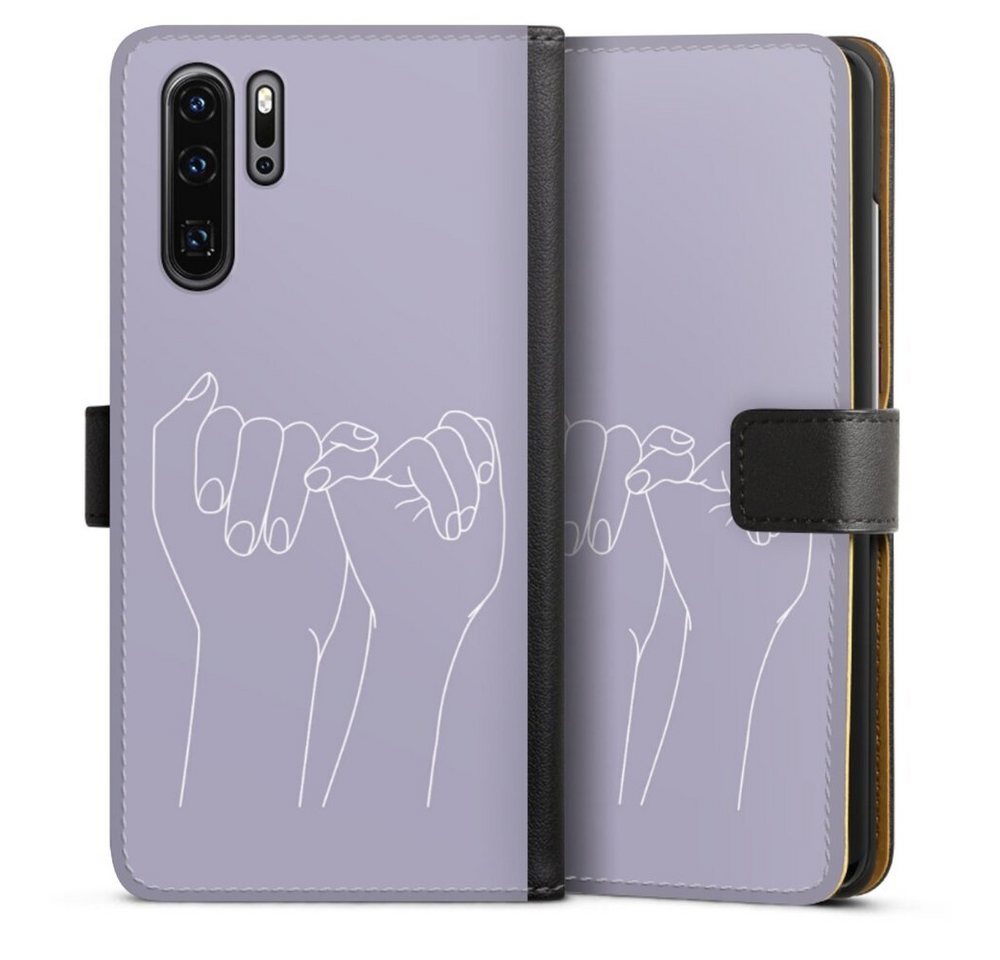 DeinDesign Handyhülle Pinky Promise Line Art, Huawei P30 Pro New Edition Hülle Handy Flip Case Wallet Cover DeinDesign Handyhülle Pinky Promise Line Art, Huawei P30 Pro New Edition Hülle Handy Flip Case Wallet Cover von DeinDesign