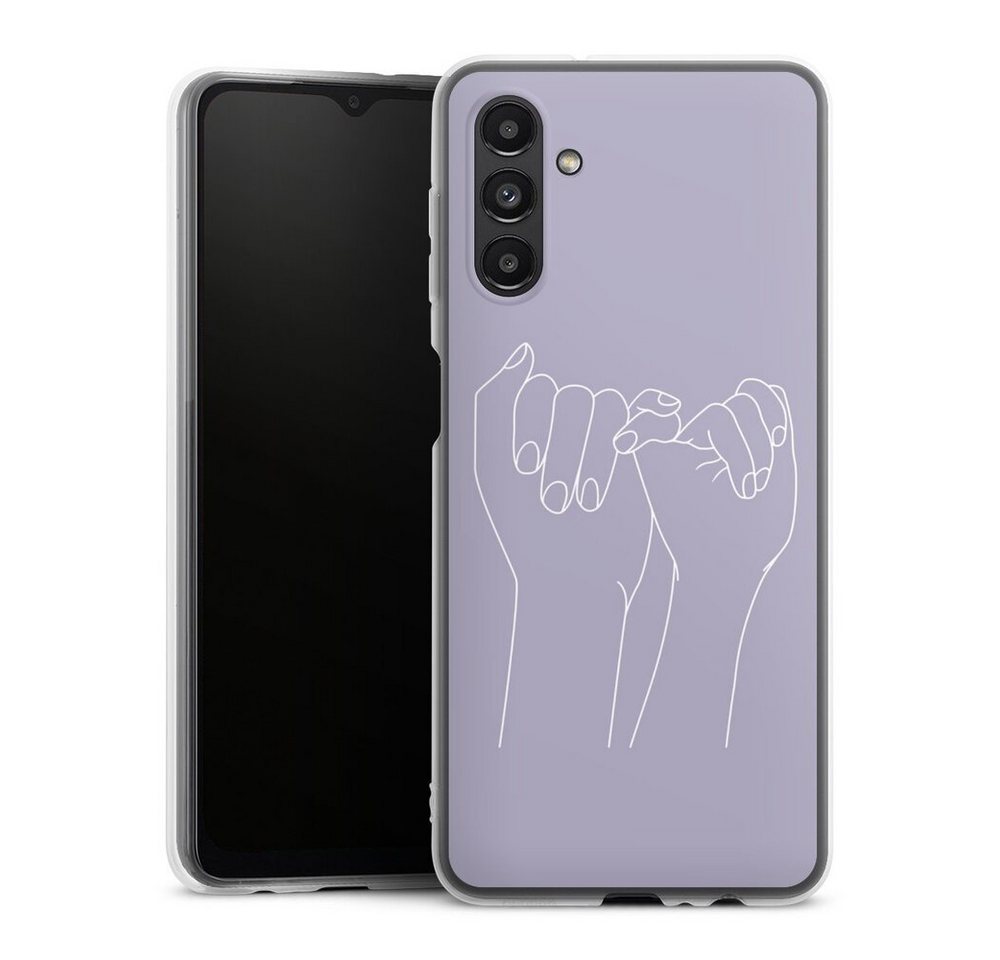 DeinDesign Handyhülle Pinky Promise Line Art, Samsung Galaxy A04s Silikon Hülle Bumper Case Handy Schutzhülle DeinDesign Handyhülle Pinky Promise Line Art, Samsung Galaxy A04s Silikon Hülle Bumper Case Handy Schutzhülle von DeinDesign