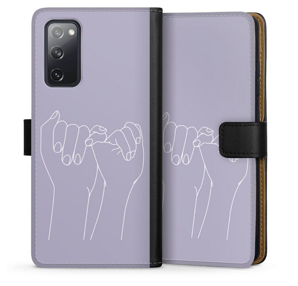 DeinDesign Handyhülle Pinky Promise Line Art, Samsung Galaxy S20 FE Hülle Handy Flip Case Wallet Cover DeinDesign Handyhülle Pinky Promise Line Art, Samsung Galaxy S20 FE Hülle Handy Flip Case Wallet Cover von DeinDesign