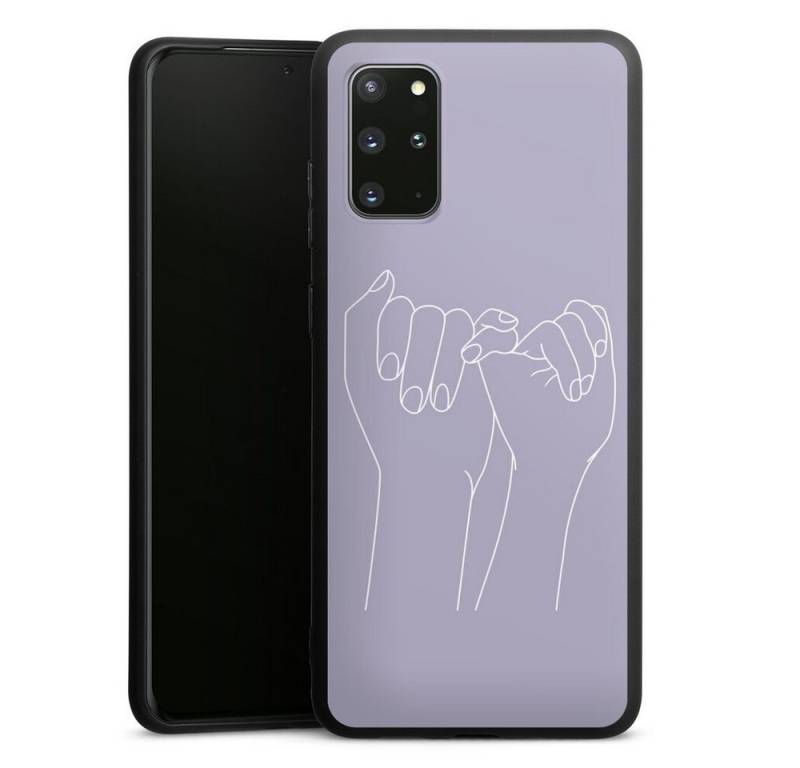 DeinDesign Handyhülle Pinky Promise Line Art, Samsung Galaxy S20 Plus 5G Silikon Hülle Premium Case Smartphone Cover von DeinDesign