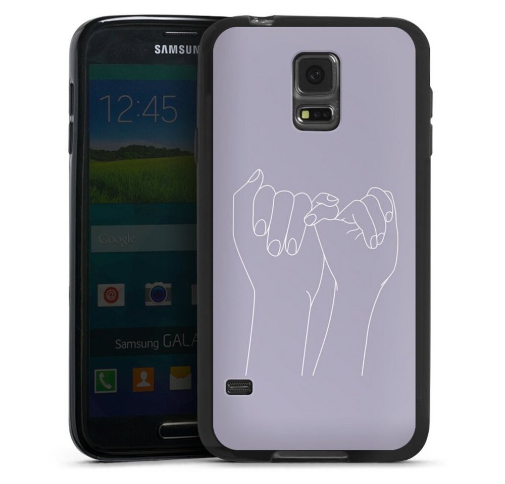 DeinDesign Handyhülle Pinky Promise Line Art, Samsung Galaxy S5 Neo Silikon Hülle Bumper Case Handy Schutzhülle DeinDesign Handyhülle Pinky Promise Line Art, Samsung Galaxy S5 Neo Silikon Hülle Bumper Case Handy Schutzhülle von DeinDesign